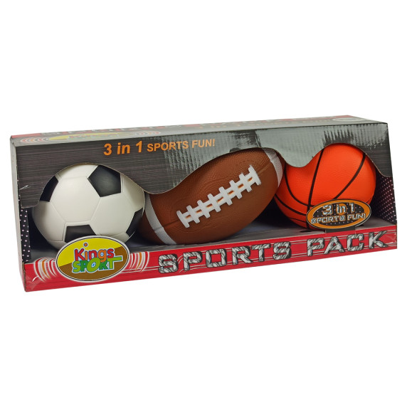 Set mingi de sport 3 bucăți - Inlea4Fun SPORTS PACK