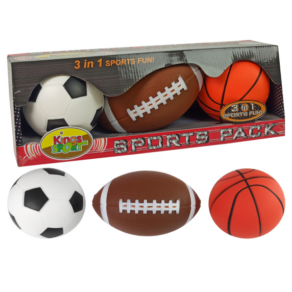 Set mingi de sport 3 bucăți - Inlea4Fun SPORTS PACK