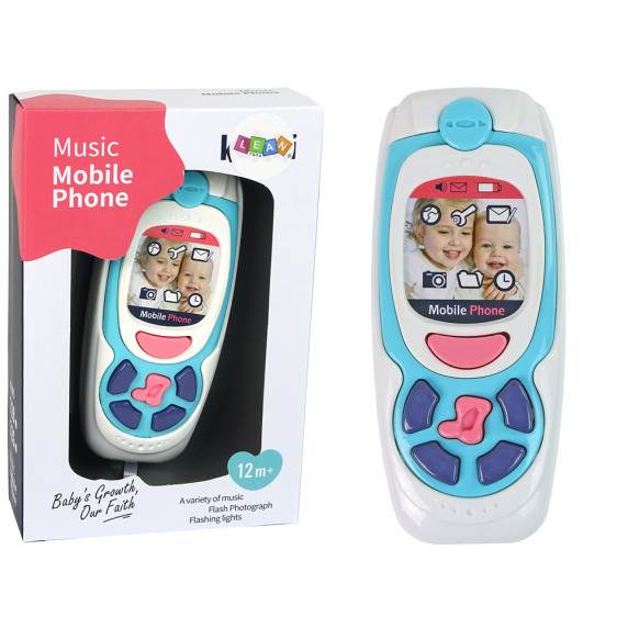 Interaktív játék telefon Inlea4Fun - kék