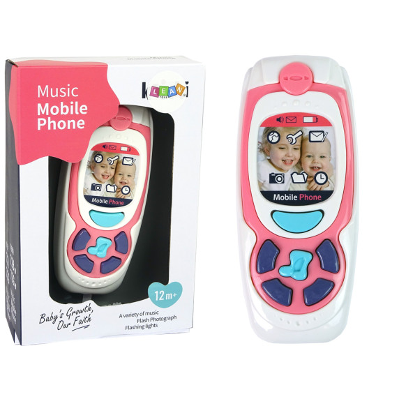 Interaktív játék telefon Inlea4Fun - rózsaszín