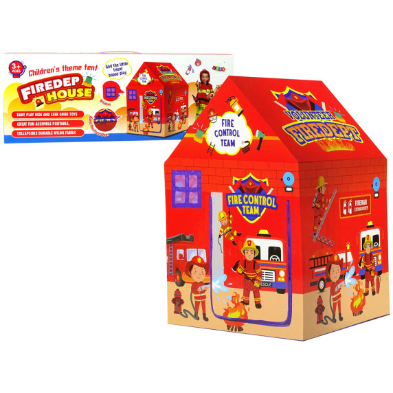 Tűzoltós gyereksátor Inlea4Fun FIREDEP HOUSE