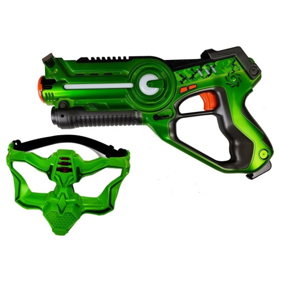 Armă laser cu mască - roșu/verde - Call Of Life