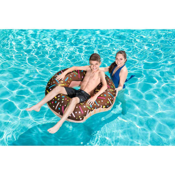 Felfújható fánk úszógumi 107 cm BESTWAY 36118 - barna