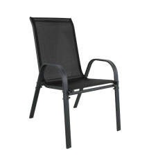 LINDER EXCLUSIV Kerti szék MC330880 Stapel - Fekete - 