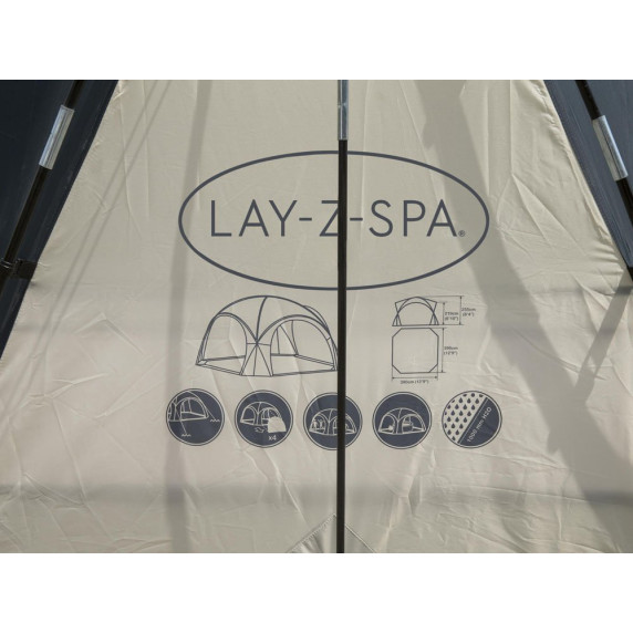 Medencesátor 390x390x255cm BESTWAY 60305 Lay-Z-Spa