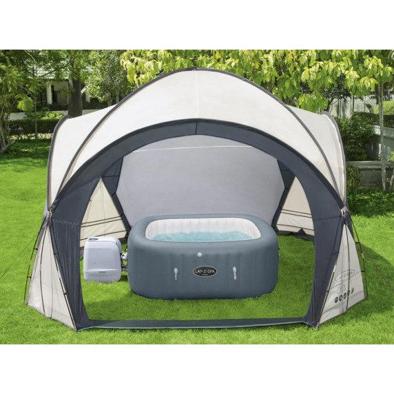 Medencesátor 390x390x255cm BESTWAY 60305 Lay-Z-Spa