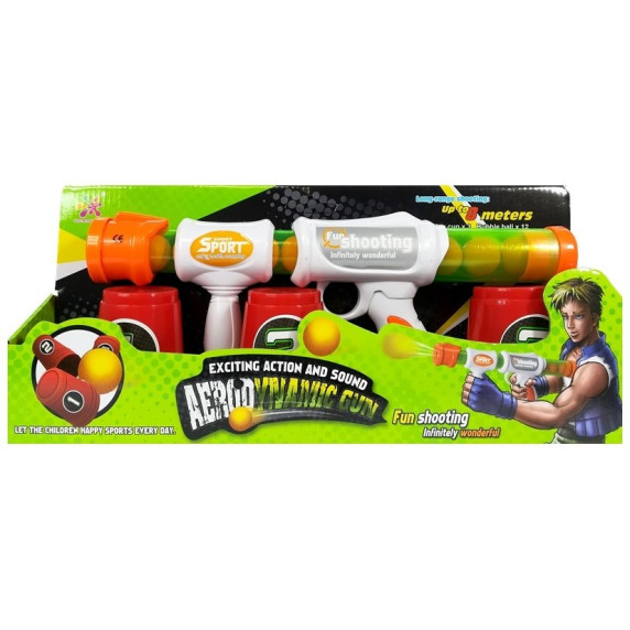 Pistol cu muniții din burete - Inlea4Fun FUN SHOOTING