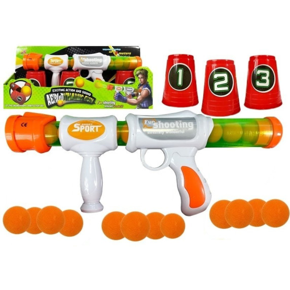 Pistol cu muniții din burete - Inlea4Fun FUN SHOOTING