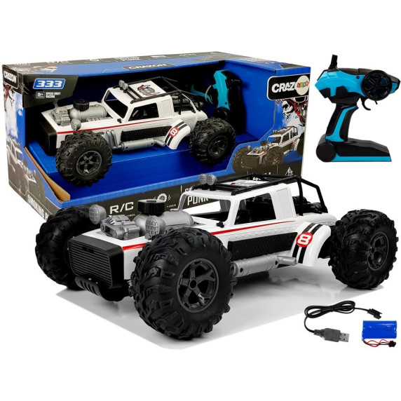 RC Auto na diaľkové ovládanie BUGGY 4x4 Inlea4Fun SMOKING PUNK - biele
