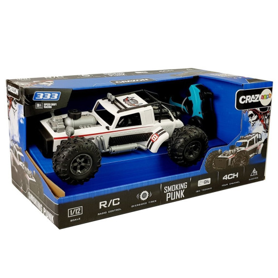 RC Auto na diaľkové ovládanie BUGGY 4x4 Inlea4Fun SMOKING PUNK - biele