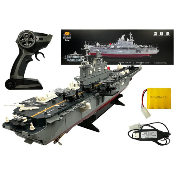 Inlea4Fun AMPHIBIOUS ASSAULT SHIP RC Hadi hajó távirányítóval 1:350