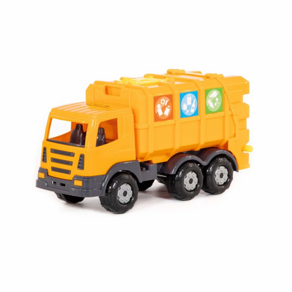 Detské smetiarske auto Inlea4Fun Prestige 71743 - oranžové