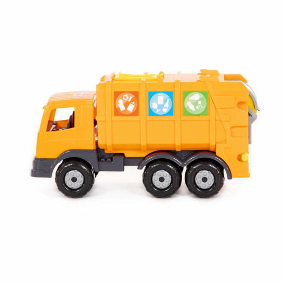 Detské smetiarske auto Inlea4Fun Prestige 71743 - oranžové