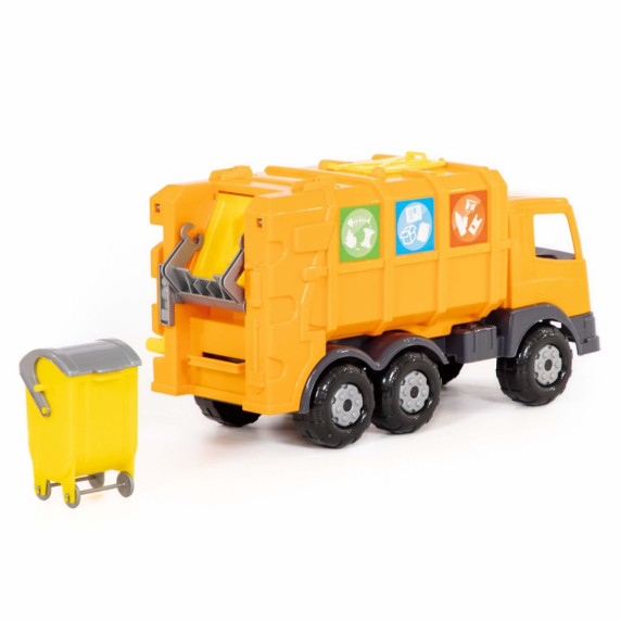 Detské smetiarske auto Inlea4Fun Prestige 71743 - oranžové