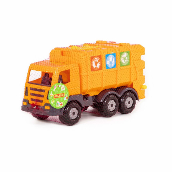 Detské smetiarske auto Inlea4Fun Prestige 71743 - oranžové