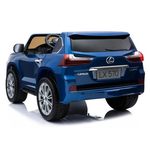 Elektromos kisautó lakkozott Inlea4Fun LEXUS DK-LX570  - kék 