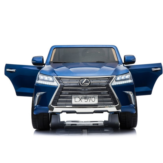 Elektromos kisautó lakkozott Inlea4Fun LEXUS DK-LX570  - kék 