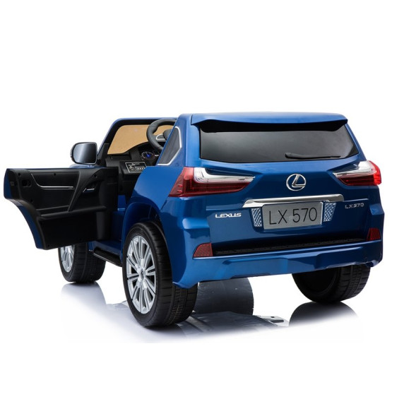Elektromos kisautó lakkozott Inlea4Fun LEXUS DK-LX570  - kék 