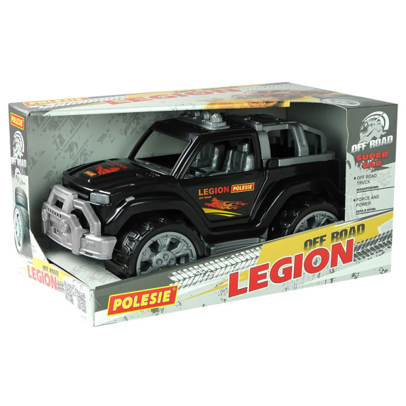 Nagy terepjáró játékautó POLESIE Legion Black 84118 - fekete