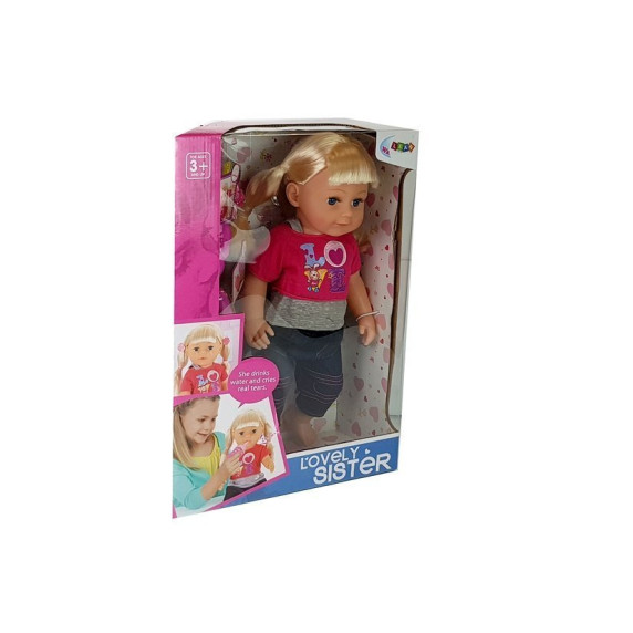 Păpusă interactivă cu accesorii - 45 cm - Inlea4Fun LOVELY SISTER