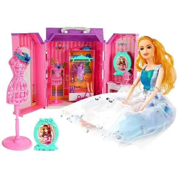 Păpusă cu garderobă și accesorii - Inlea4Fun