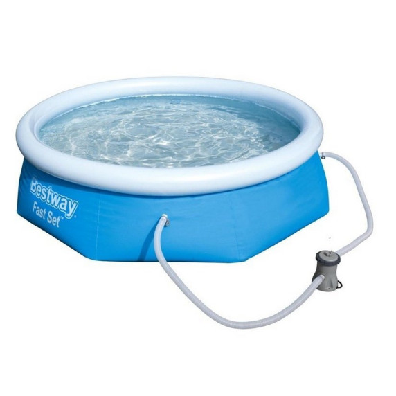 Samonosný rodinný bazén s kartušovou filtráciou 244 x 66 cm BESTWAY Fast Set  57268