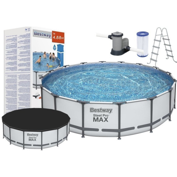Piscină - 488x122 cm - BESTWAY 5612Z Steel Pro Max 