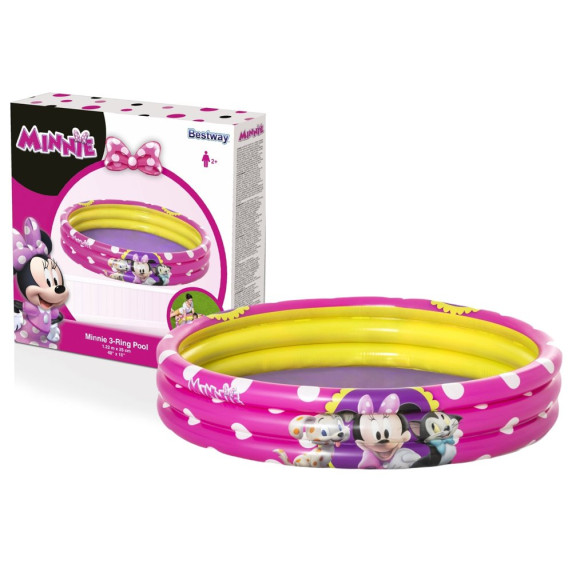 Felfújható gyerekmedence 122x25 cm BESTWAY 91079 - Minnie egeres
