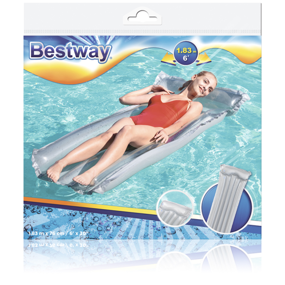 Nafukovacie lehátko 183x76 cm BESTWAY 44013 - sivé