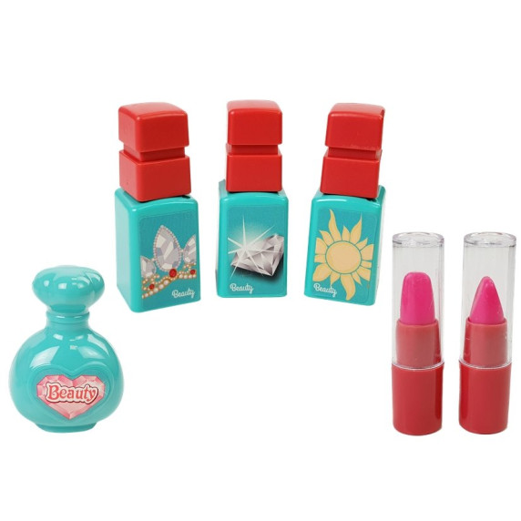 Bőrönd fésülködő és smink kiegészítőkkel Inlea4Fun BEAUTY SET 