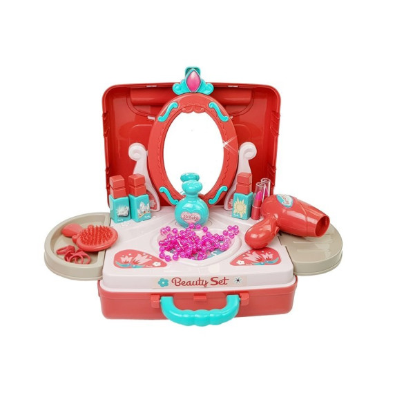 Bőrönd fésülködő és smink kiegészítőkkel Inlea4Fun BEAUTY SET 