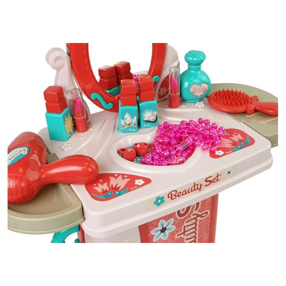 Bőrönd fésülködő és smink kiegészítőkkel Inlea4Fun BEAUTY SET 