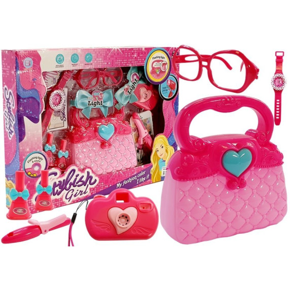 Dievčenská kabelka s doplnkami Inlea4Fun STYLISH GIRL 