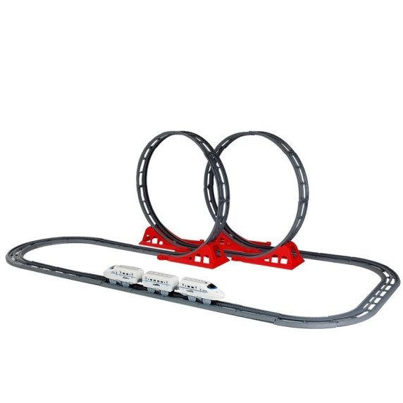 Vlaková trať so slučkami 126 cm Two Loops Race Track