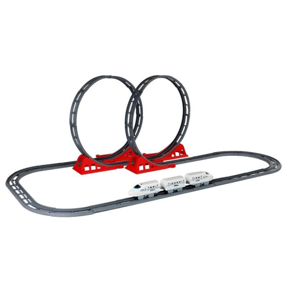 Vlaková trať so slučkami 126 cm Two Loops Race Track