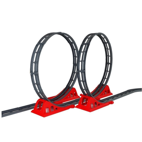Vlaková trať so slučkami 126 cm Two Loops Race Track
