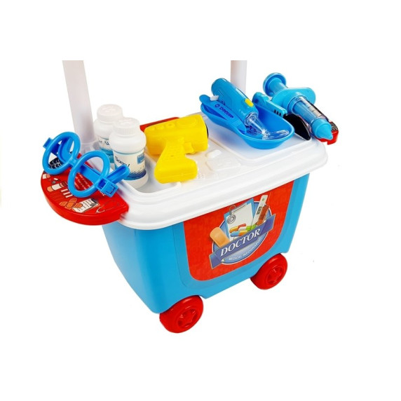 Orvosi játékszett gurulós kocsival Inlea4Fun DOCTOR SET 