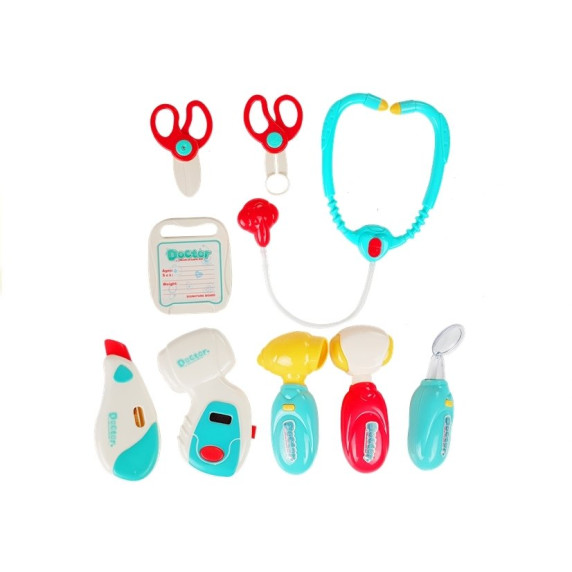Orvosi játékszett Inlea4Fun MEDICAL GAME SET - piros
