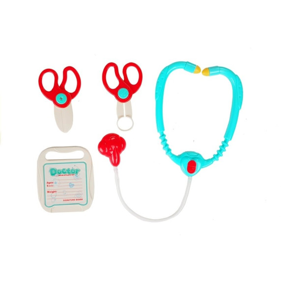Orvosi játékszett Inlea4Fun MEDICAL GAME SET - piros