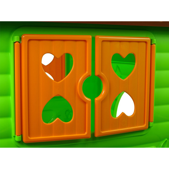 Záhradný domček Inlea4Fun MY FIRST PLAYHOUSE 456 - zelený/hnedý