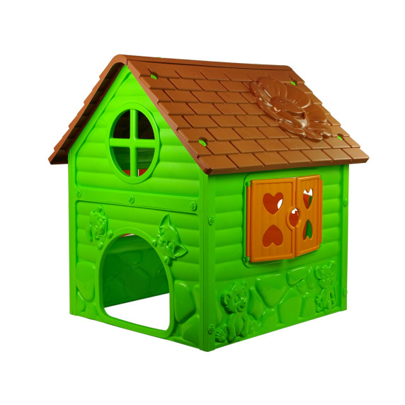 Záhradný domček Inlea4Fun MY FIRST PLAYHOUSE 456 - zelený/hnedý