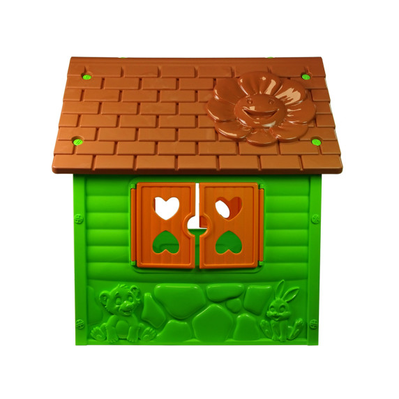 Záhradný domček Inlea4Fun MY FIRST PLAYHOUSE 456 - zelený/hnedý