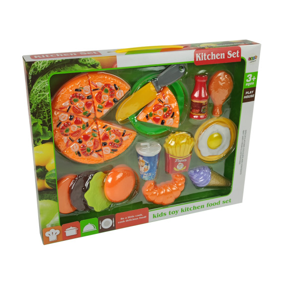 Set pizza feliabil cu accesorii - Inlea4Fun KITCHEN SET