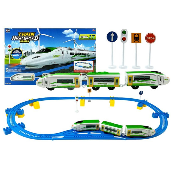 Vlaková trať s doplnkami Inlea4Fun TRAIN HIGH SPEED 