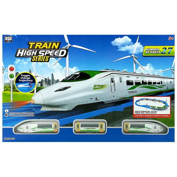 Vlaková trať s doplnkami Inlea4Fun TRAIN HIGH SPEED 
