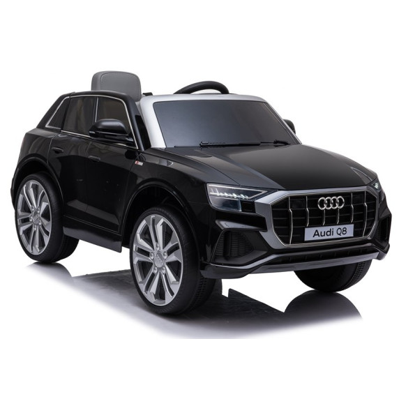 Elektromos kisautó lakkozott AUDI Q8 - fekete