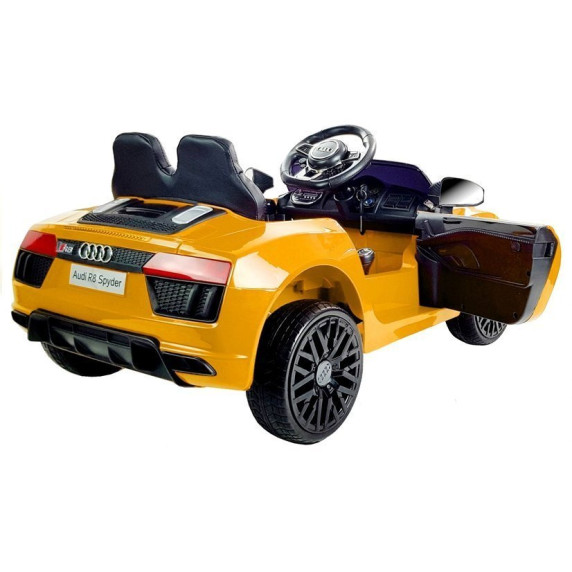 Elektromos kisautó AUDI R8 Spyder - Sárga