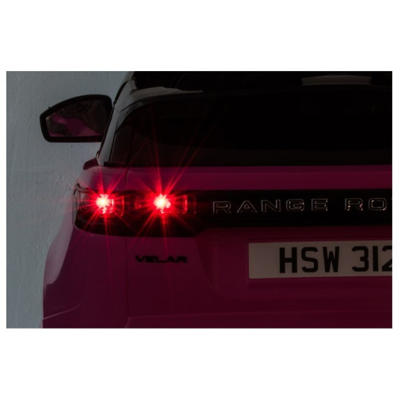 Elektromos kisautó lakkozott RANGE ROVER - Rózsaszín