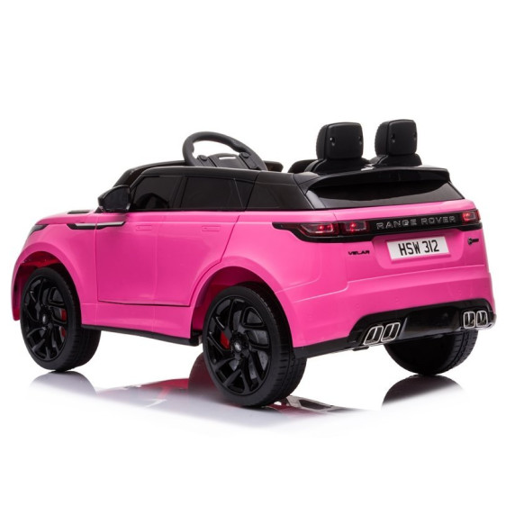 Elektromos kisautó lakkozott RANGE ROVER - Rózsaszín