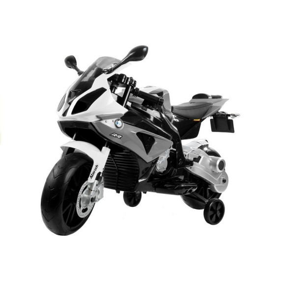 BMW S1000 RR Detská elektrická motorka - sivá